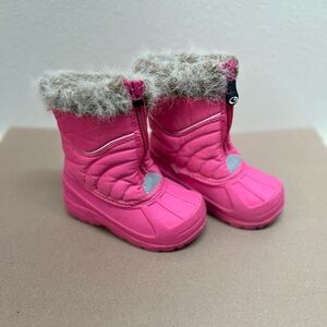 Cozy Pink Kids Boots